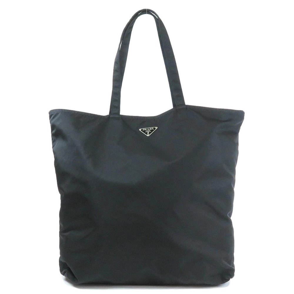 Prada doll bag plate tote Black